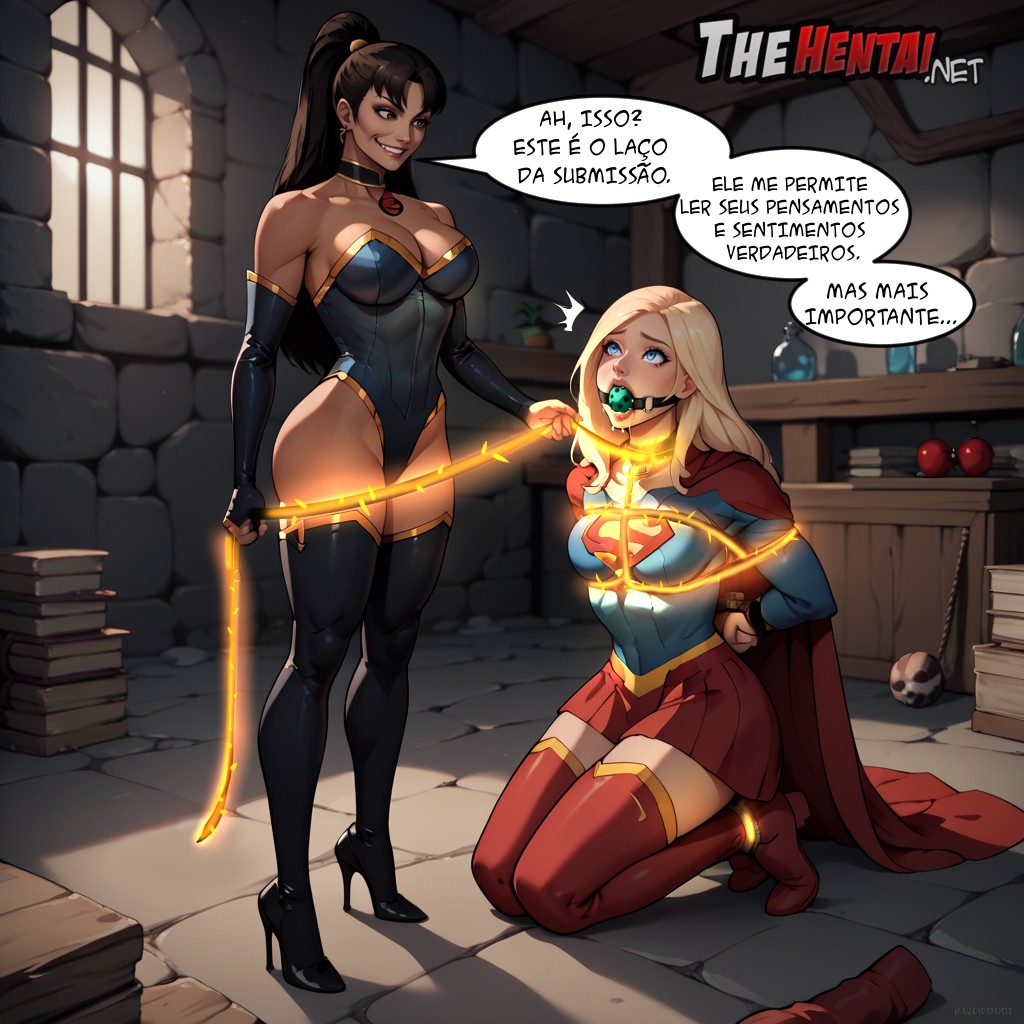 Supergirl: Imprisoned By The Lasso Of Submission Hentai pt-br 08