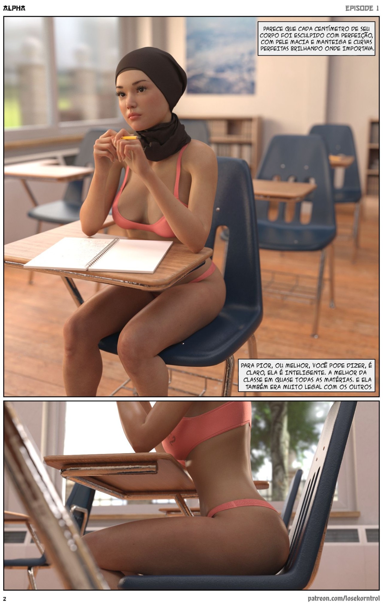Alpha By Hijab 3DX Hentai pt-br 02
