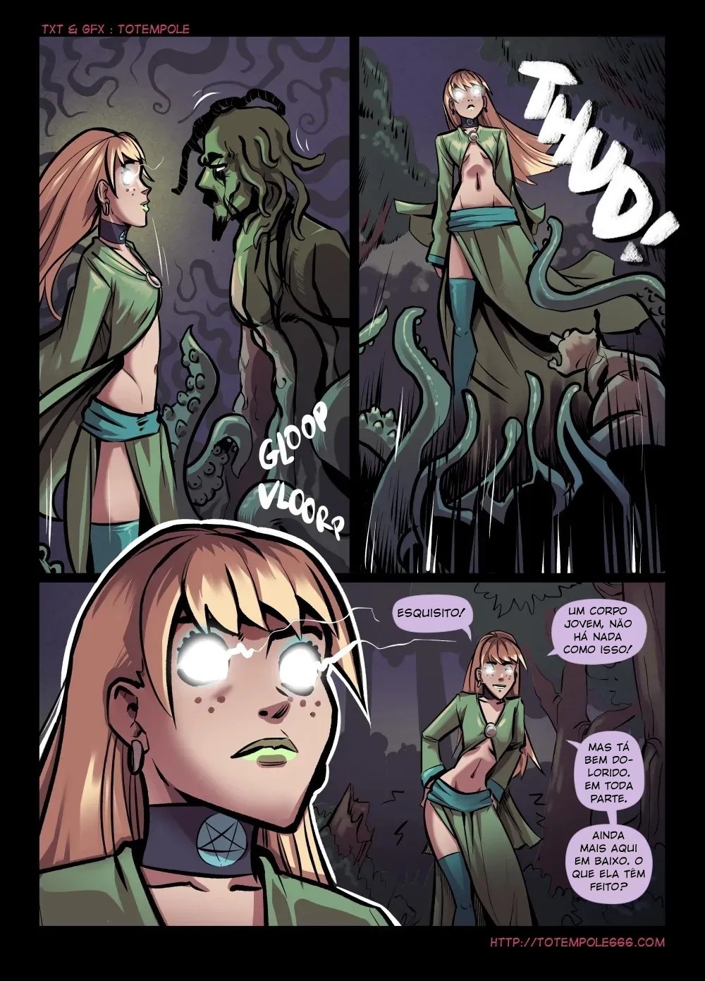The Cummoner Part 28: Soul-Bound Sorceress Hentai pt-br 47