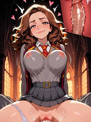 AI Generated: Hermione Granger By ElectroWorld Hentai pt-br 14