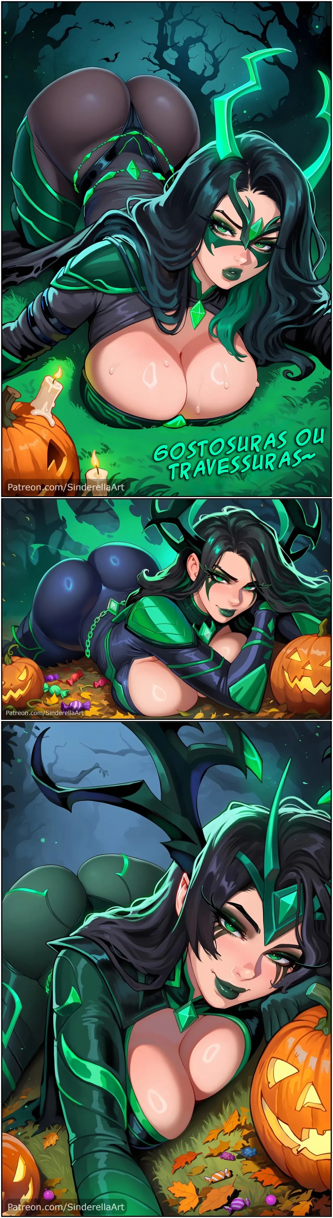 Hela: Trick or Treat Hentai pt-br 02