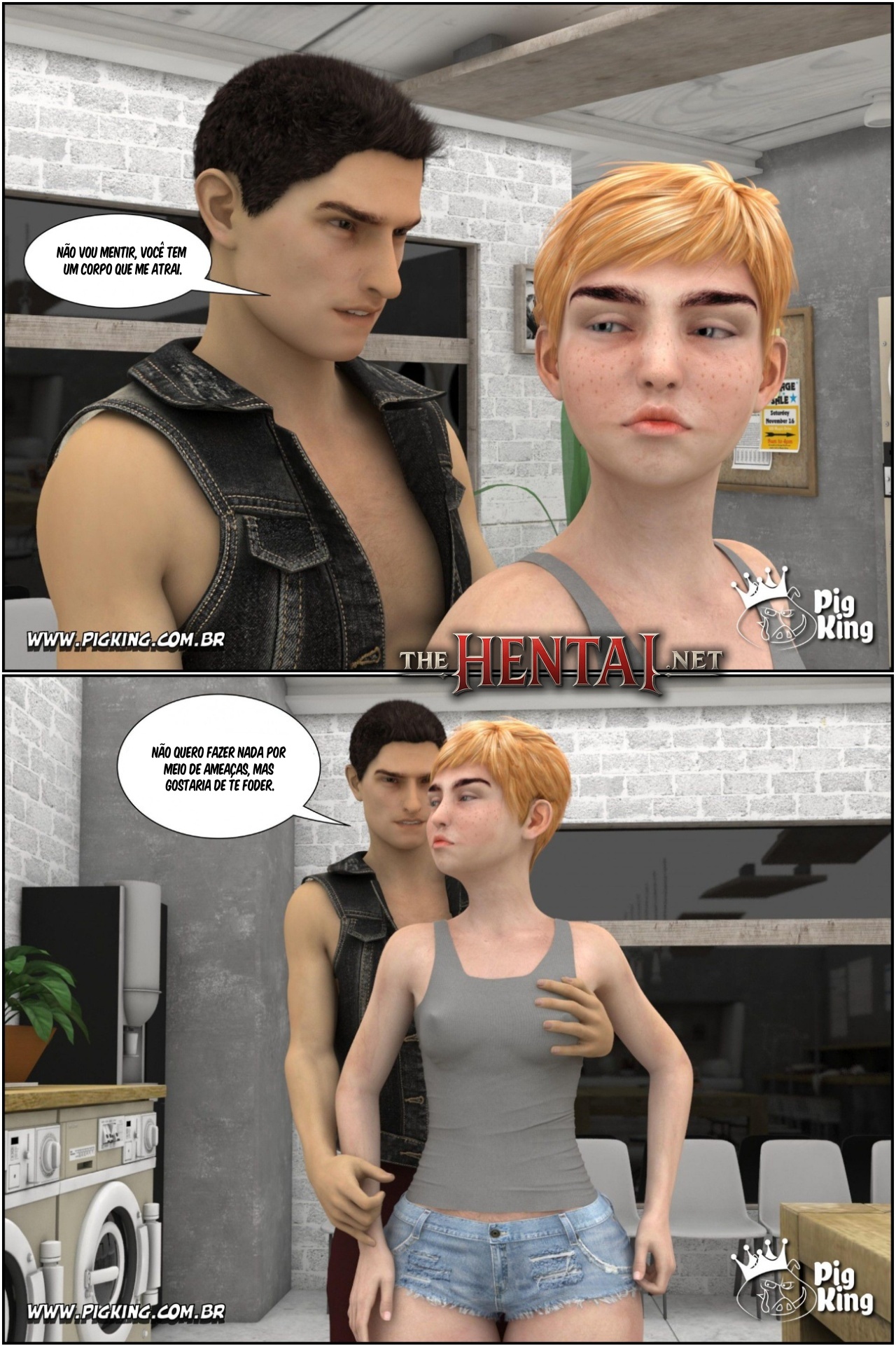 Coffee In The Laundry Hentai pt-br 09