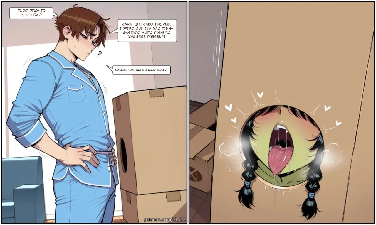 Goblin Girl Requester OC Cardboard Box Hentai pt-br 02