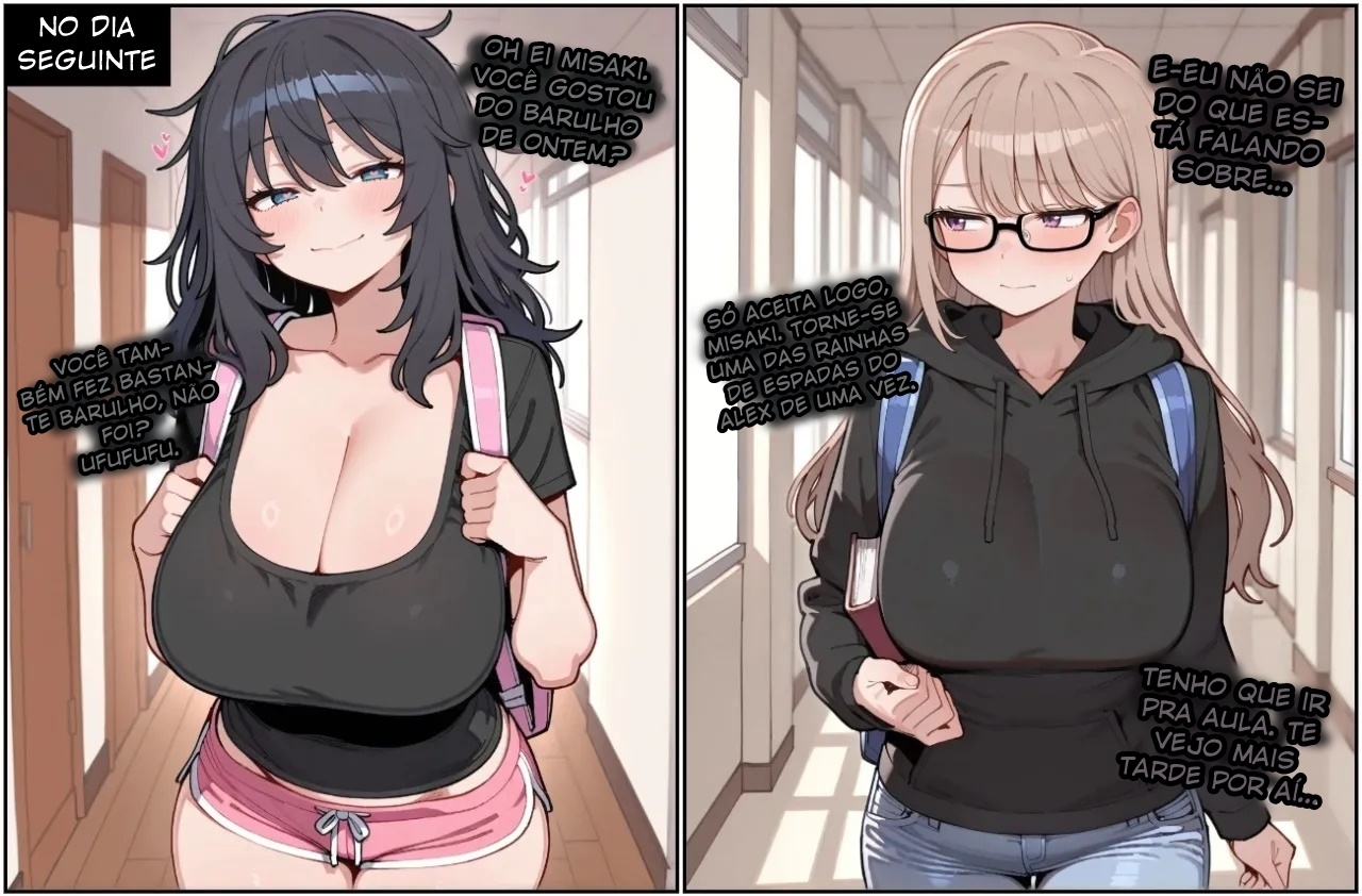 Misaki Takes a Liking To Her "Noisy" Dormmate Hentai pt-br 14