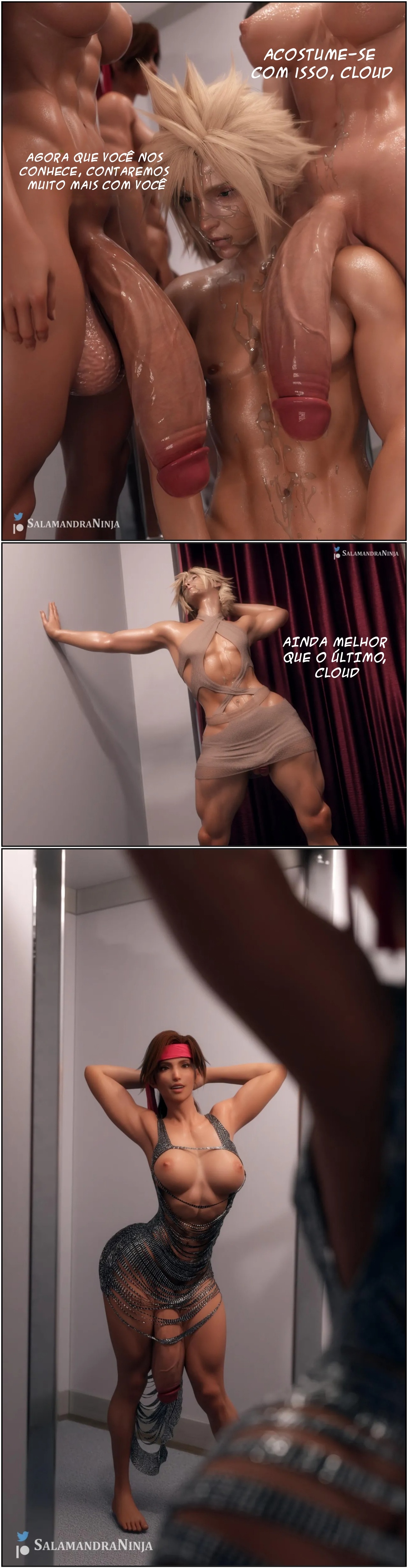 Tifa, Jessie & Cloud Hentai pt-br 19