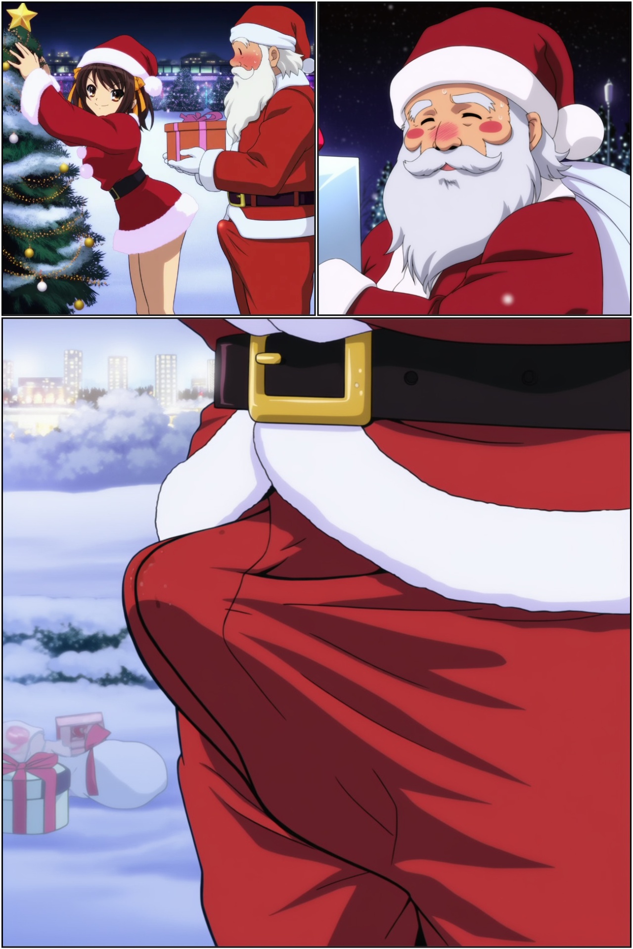 Suzumiya Haruhi And The Milky White Of Christmas Hentai pt-br 04