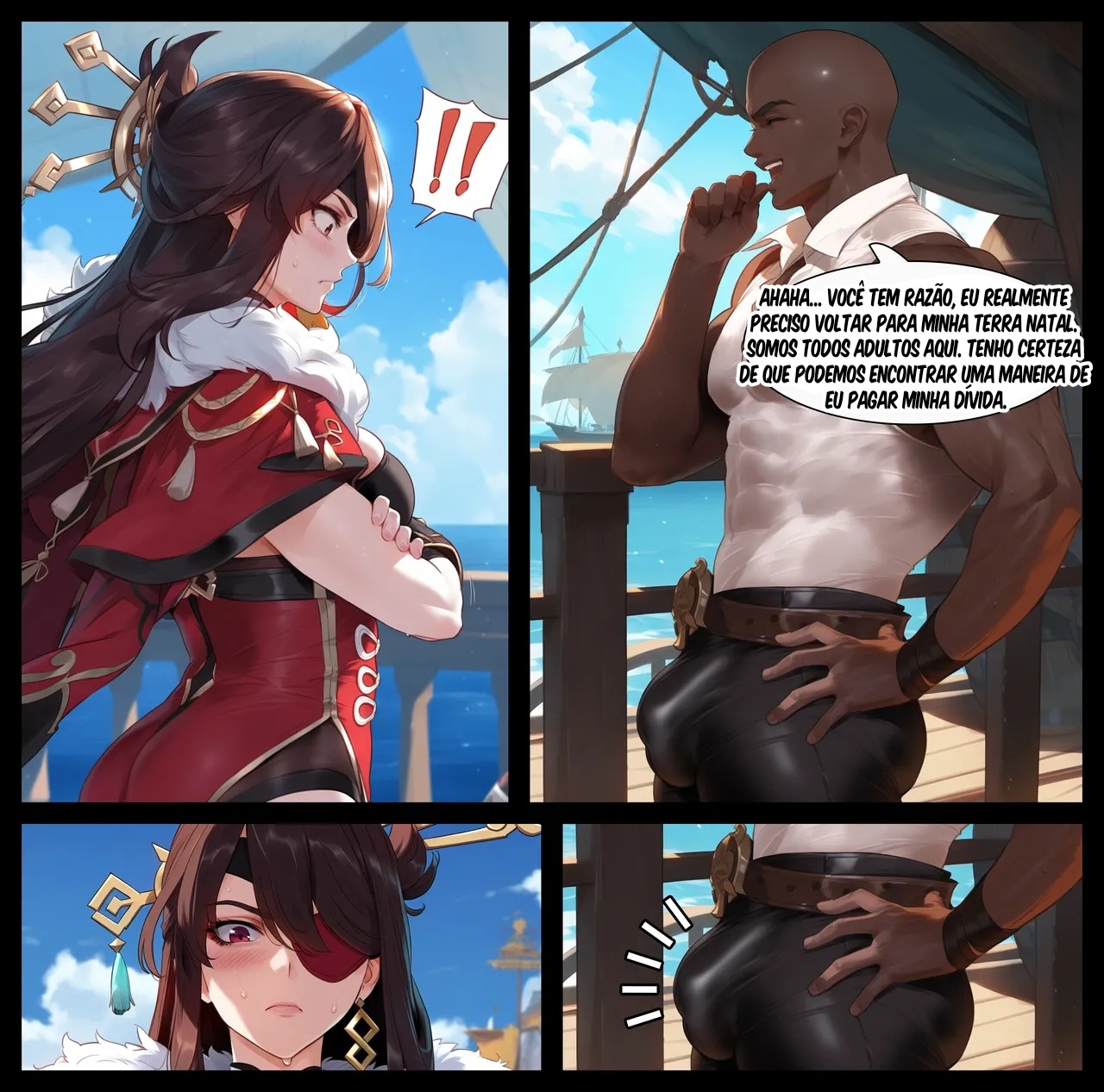 AI Generated: Beidou Hentai pt-br 04