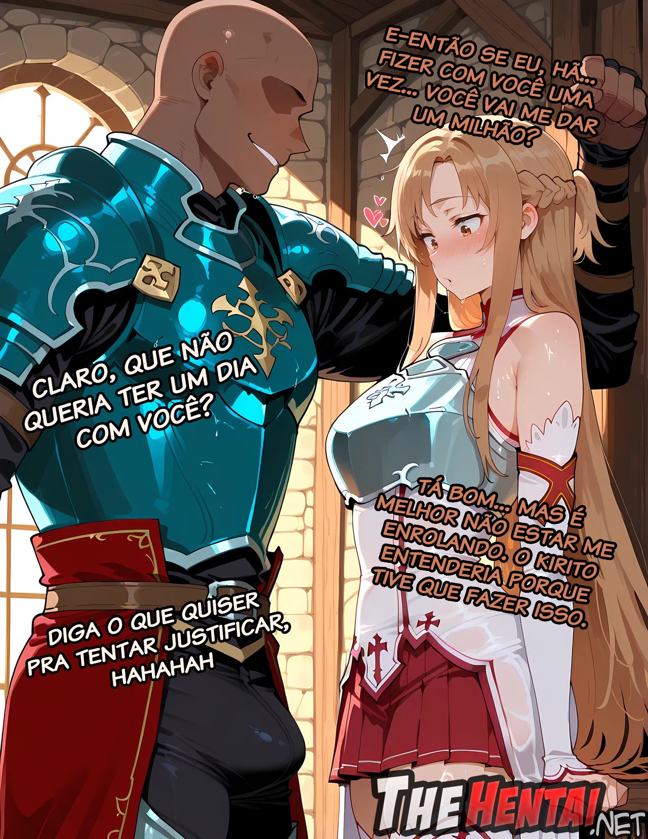 Asuna Takes a Quest To Get Some Extra Money For Her 1 Year Anniversary Hentai pt-br 04