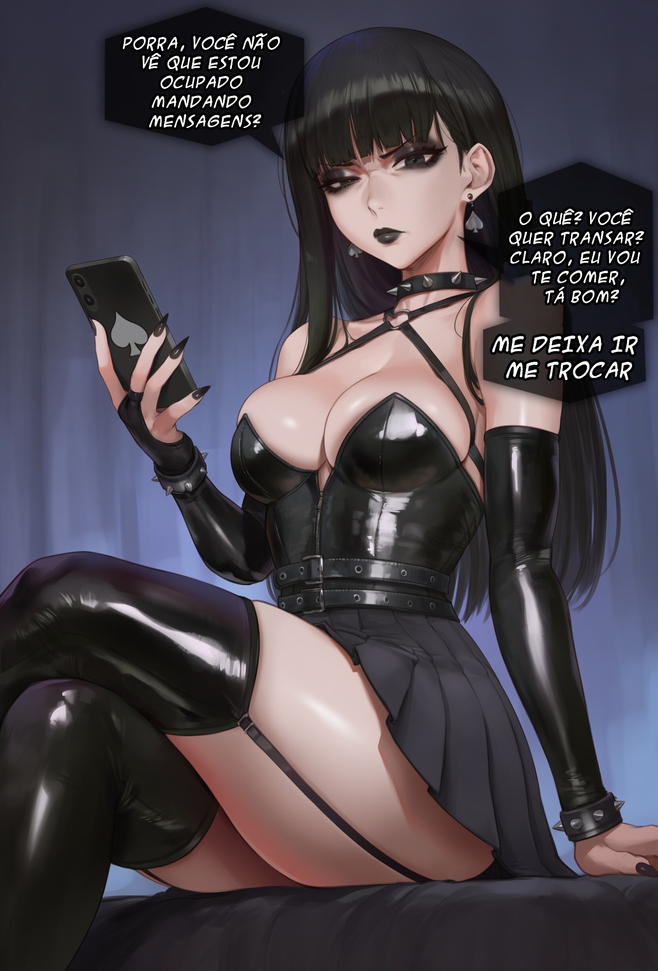 Mean Goth Girl Hentai pt-br 09