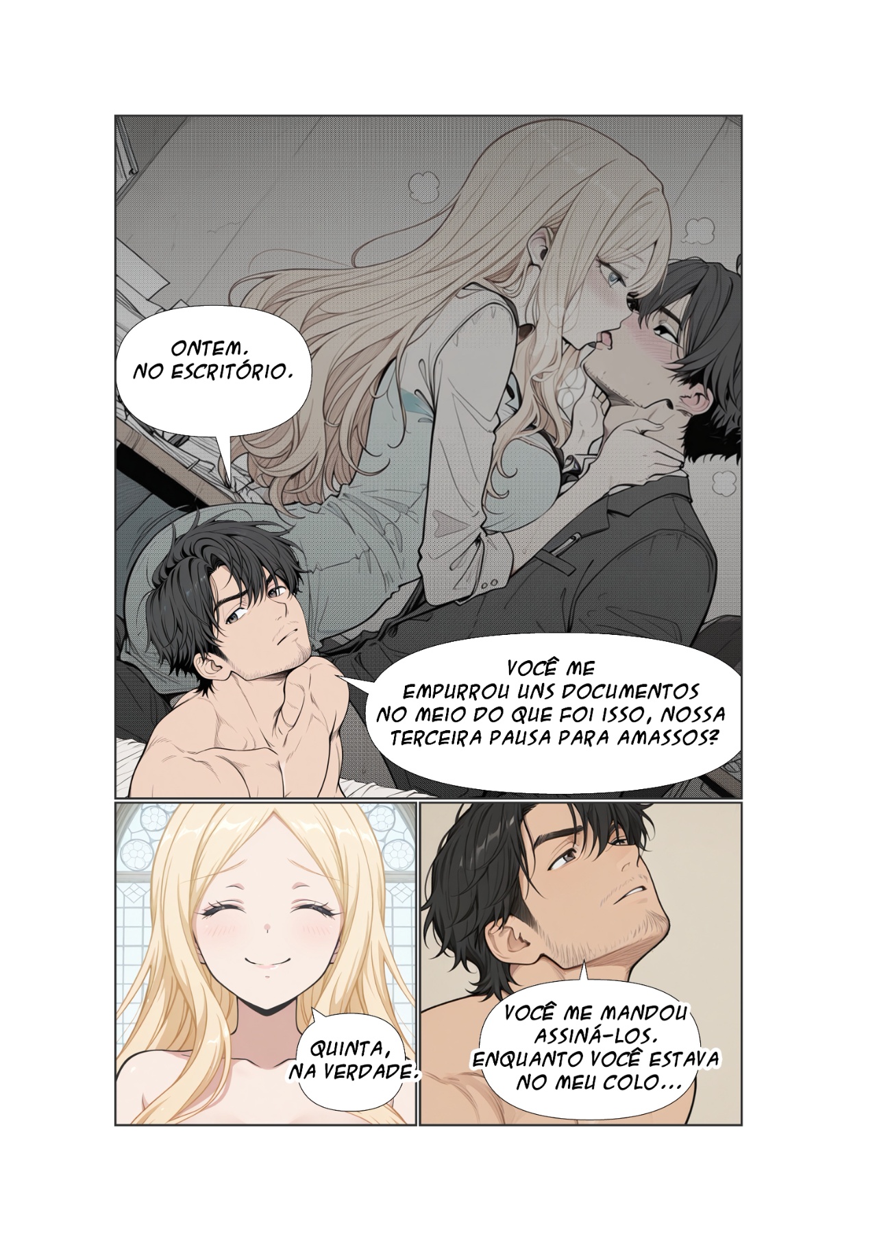 Stranded Harem Part 1: The Morning She Withheld Hentai pt-br 13