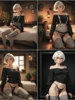 White Hair Studio MMF Threesome Groupsex Hentai pt-br 02