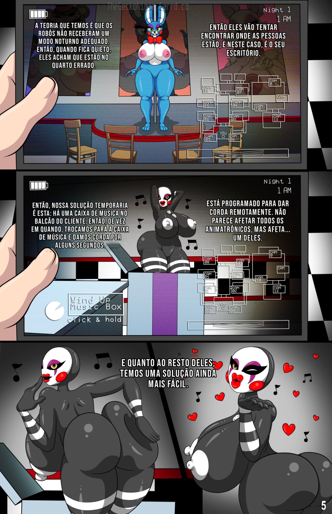 Five Fucks At Freddy's Part 2 Hentai pt-br 06