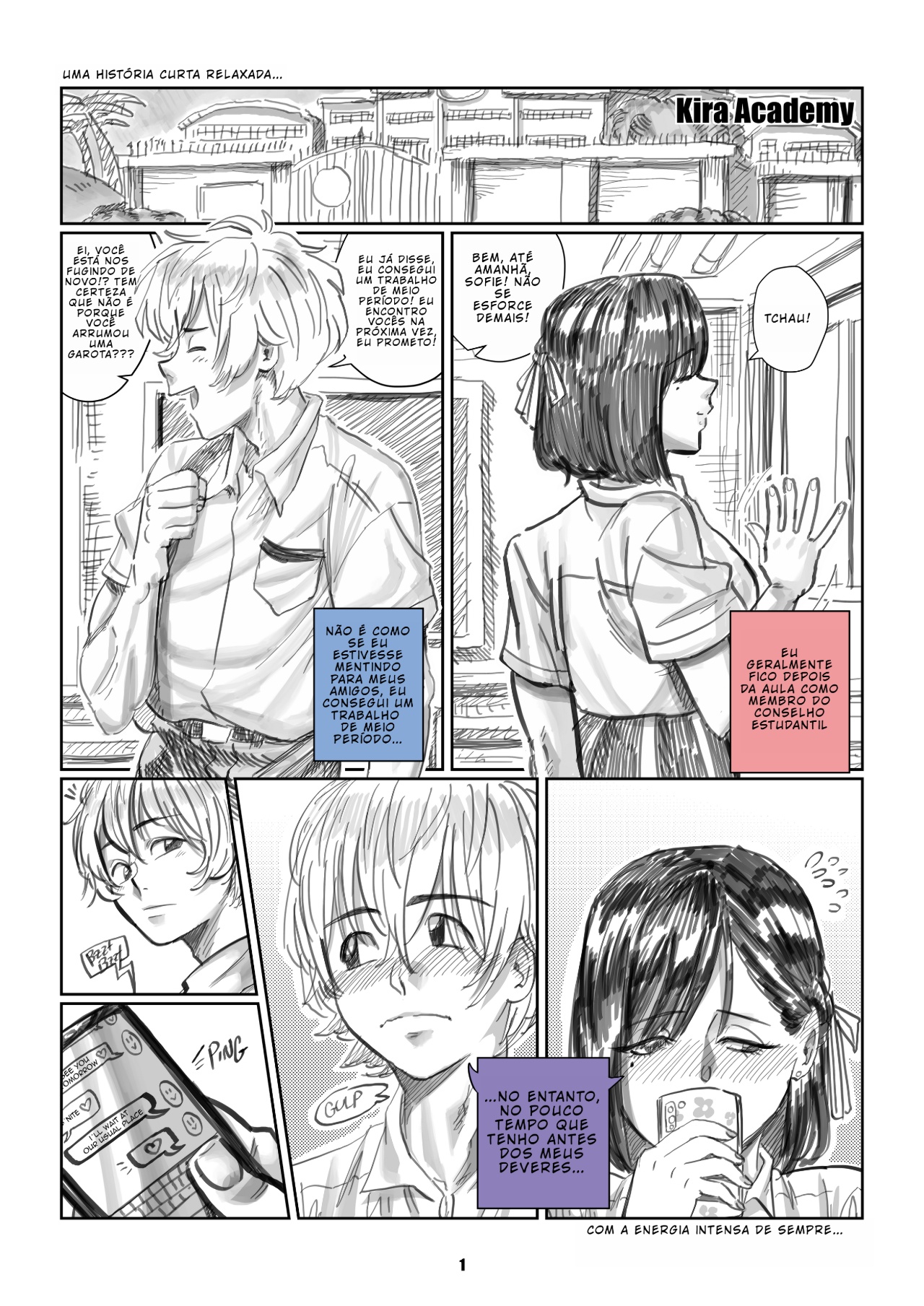 Kira Academy: A Relaxed Short Story... With The Usual Intense Energy..!! Hentai pt-br 02