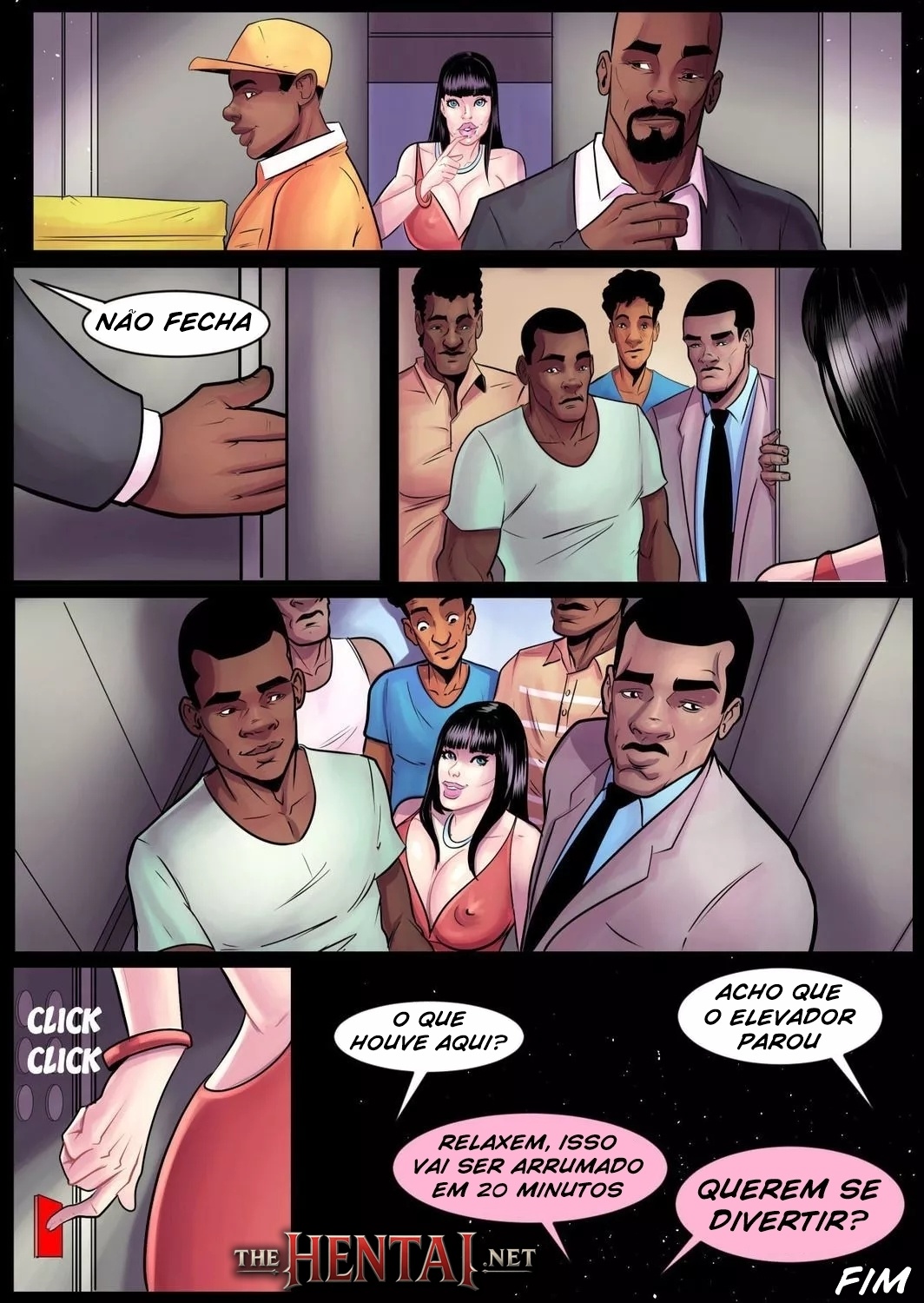 Luciana Fellini: Elevator Hentai pt-br 15