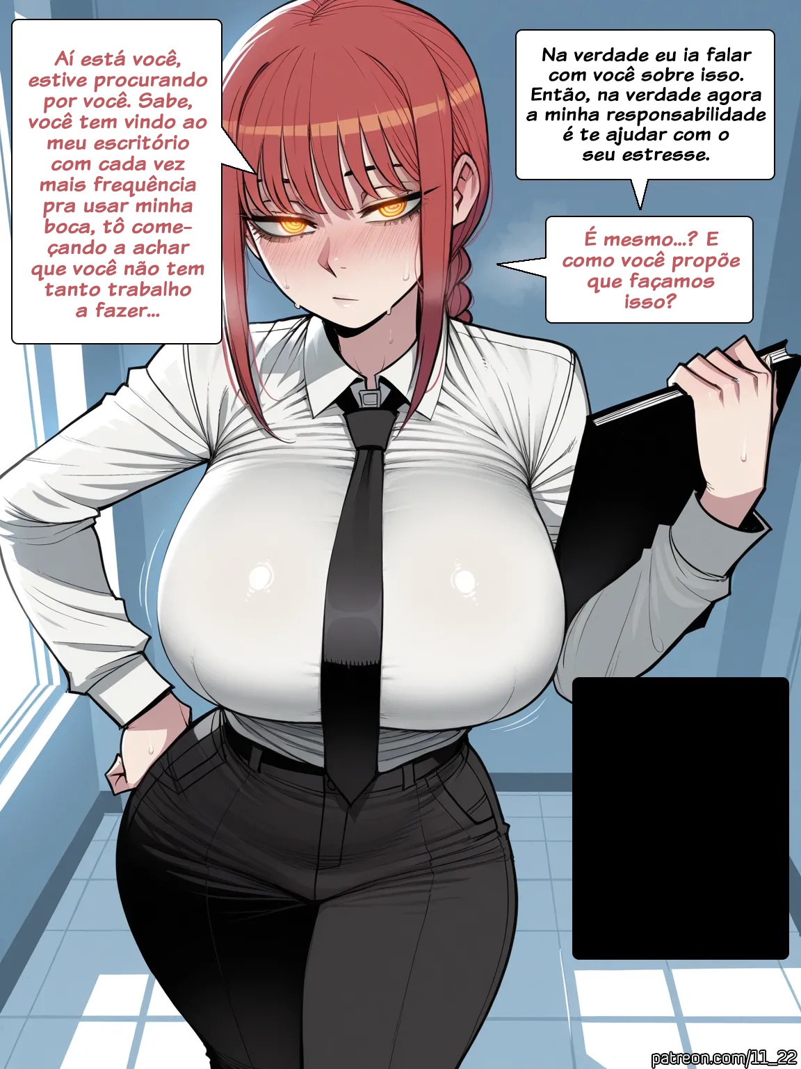 Makima Mind Control Comic Hentai pt-br 06