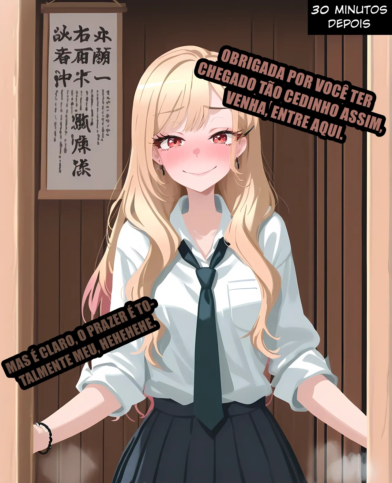 Marin Was Left Unsatisfied So She Made a Phone Call... Hentai pt-br 02