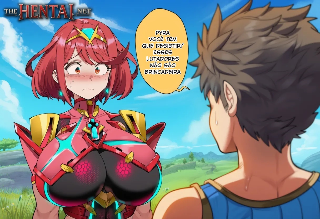 Pyra is in Smash! Hentai pt-br 15