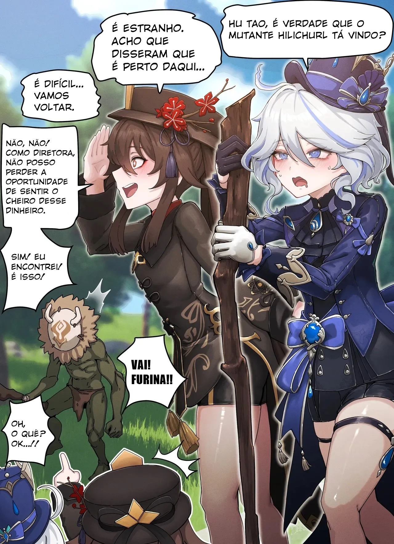 Teyvat Gravure Part 8: Hu Tao & Furina Hentai pt-br 02