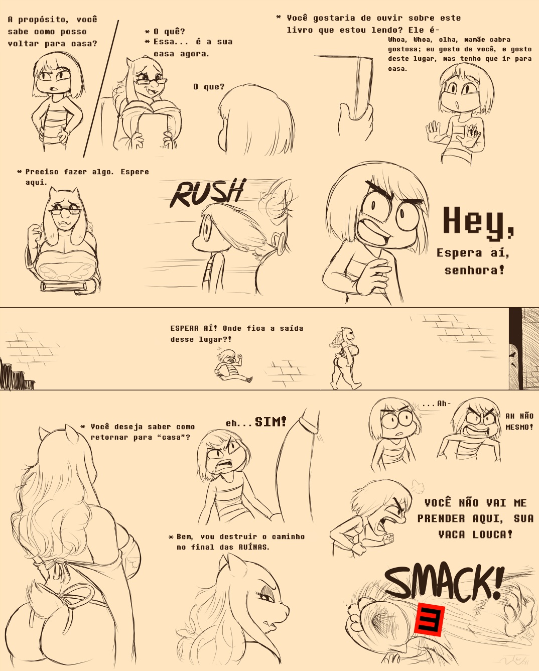 Under(her)tail: Monster-Girl Edition Hentai pt-br 17