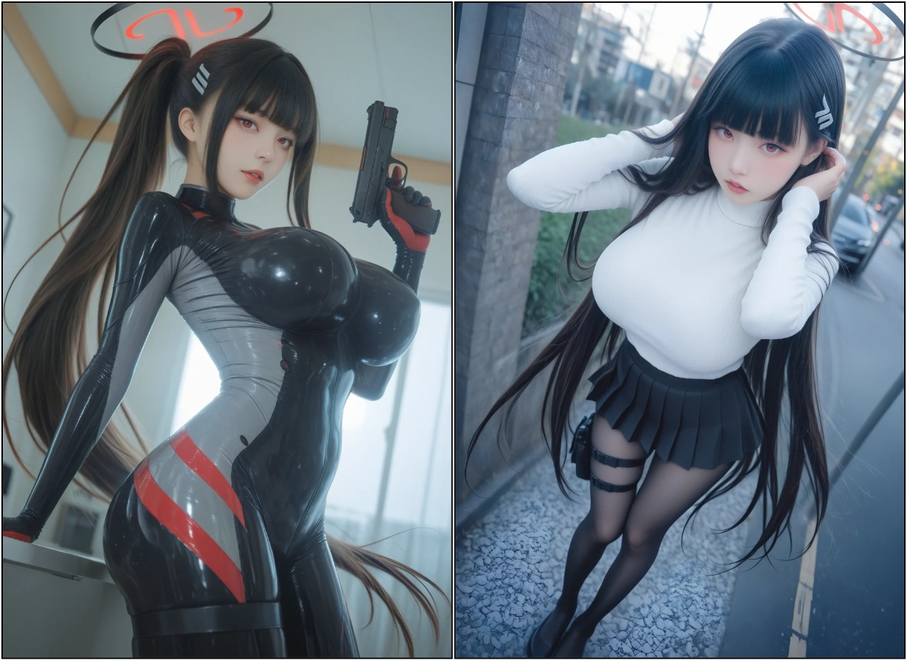 AI Generated: Tsukatsuki Rio By DyDy_Cos Hentai pt-br 06