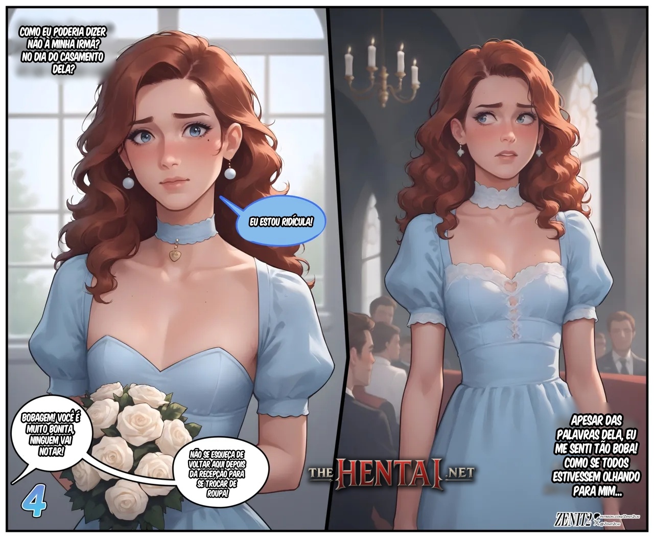 Filling In For The Bridesmaid Hentai pt-br 05