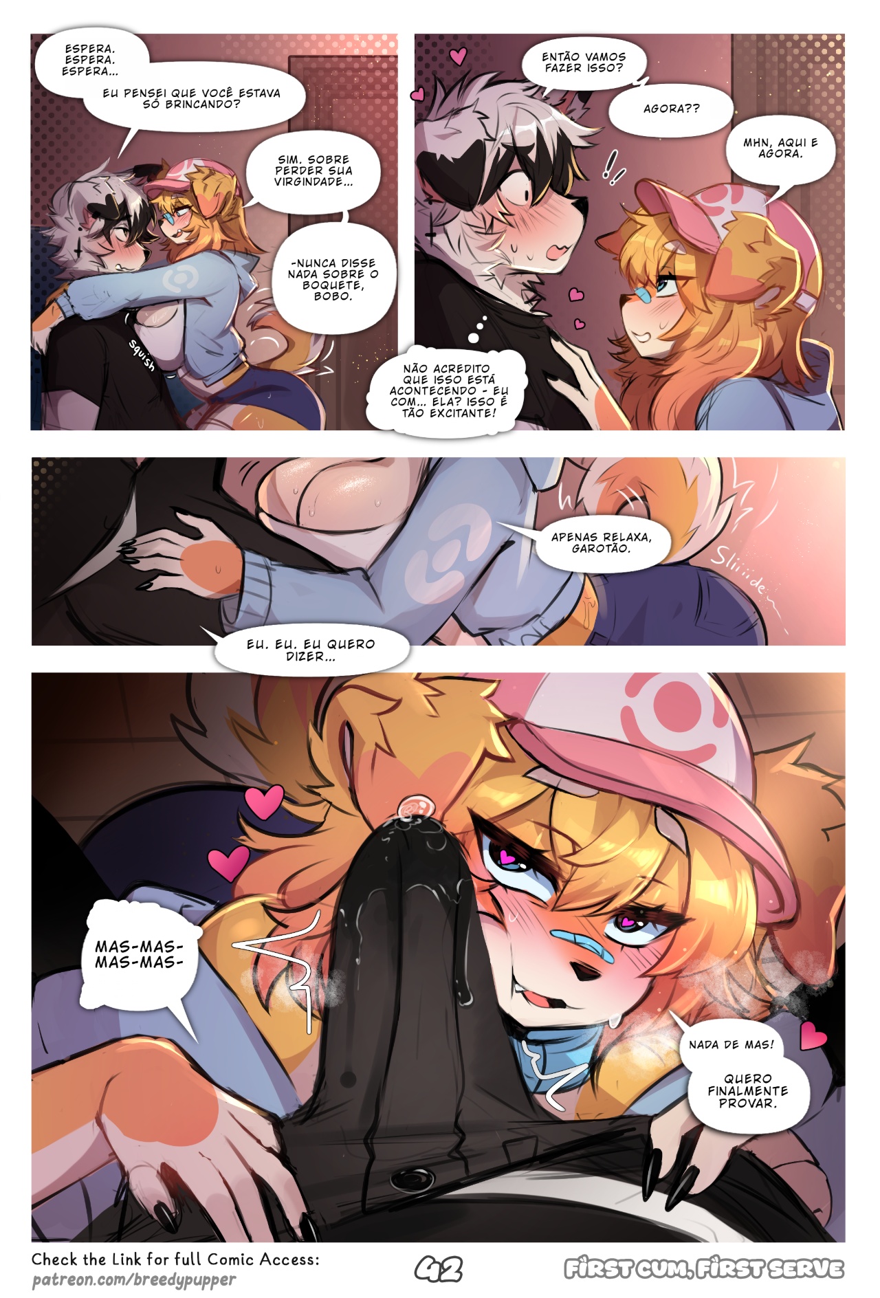 First Cum, First Serve! Hentai pt-br 52