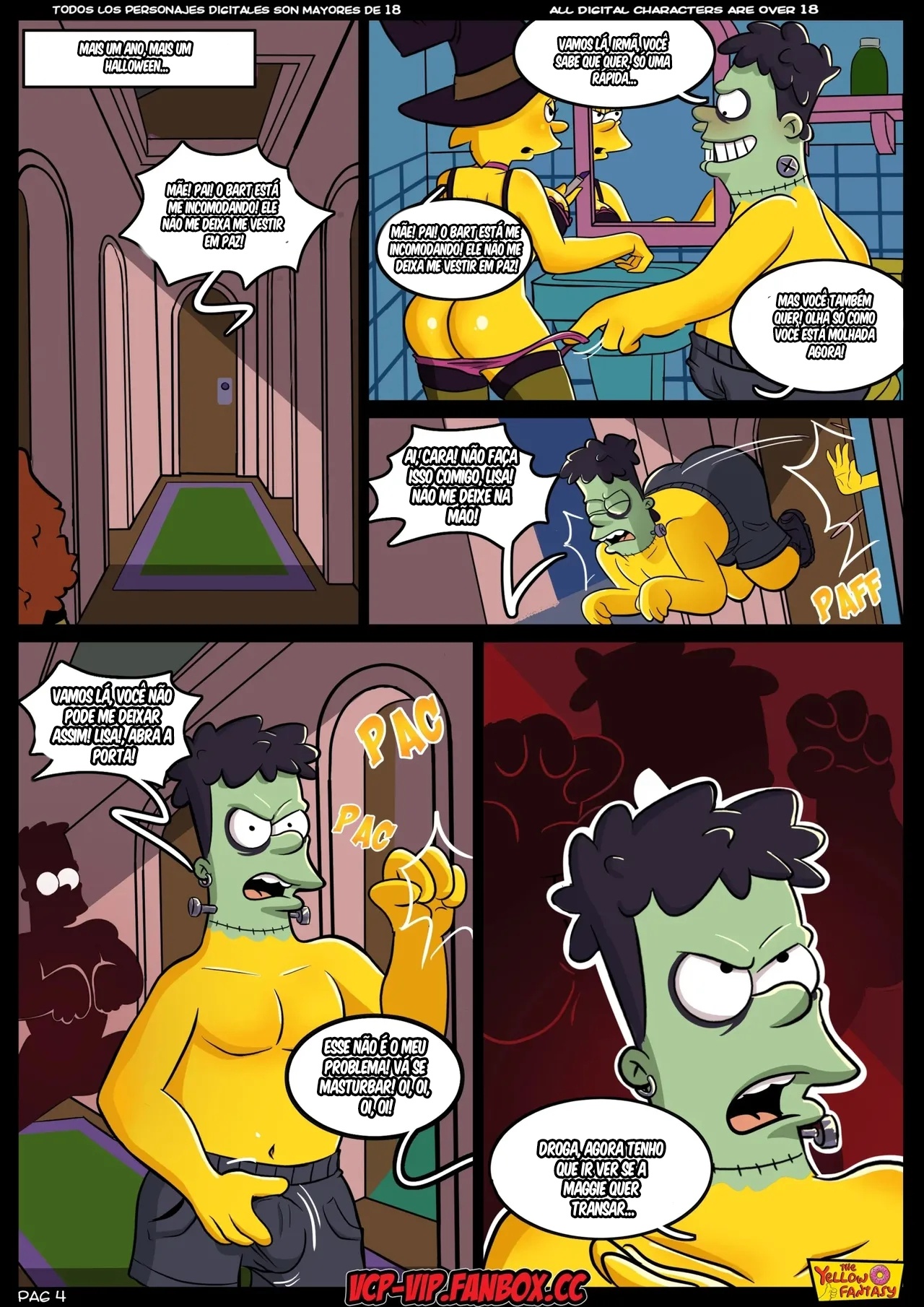 The Simpsons: TreeWhoreHouse Of Horror Hentai pt-br 05