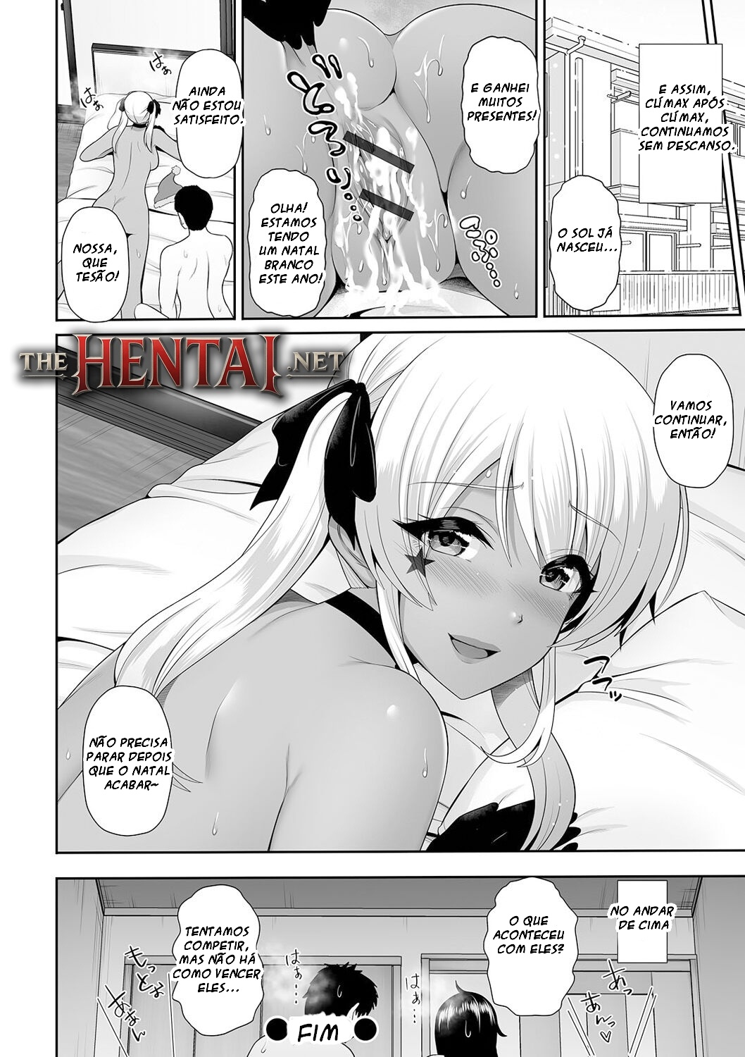 This Tanned Gyaru Only Has Eyes for You: Lewd Christmas With a Tanned Gyaru Hentai pt-br 16