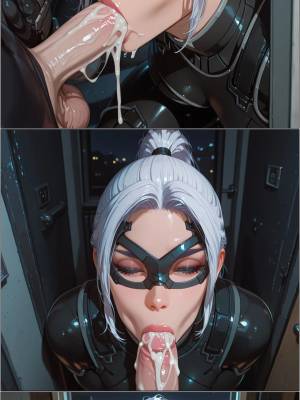 AI Generated: Black Cat By Pirate Wind Cat Hentai pt-br 08