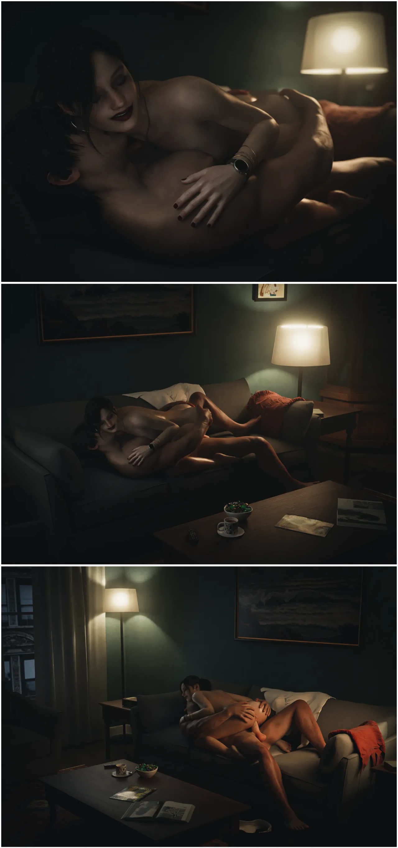 Her Dress: Claire Redfield x Leon S. Kennedy Hentai pt-br 20