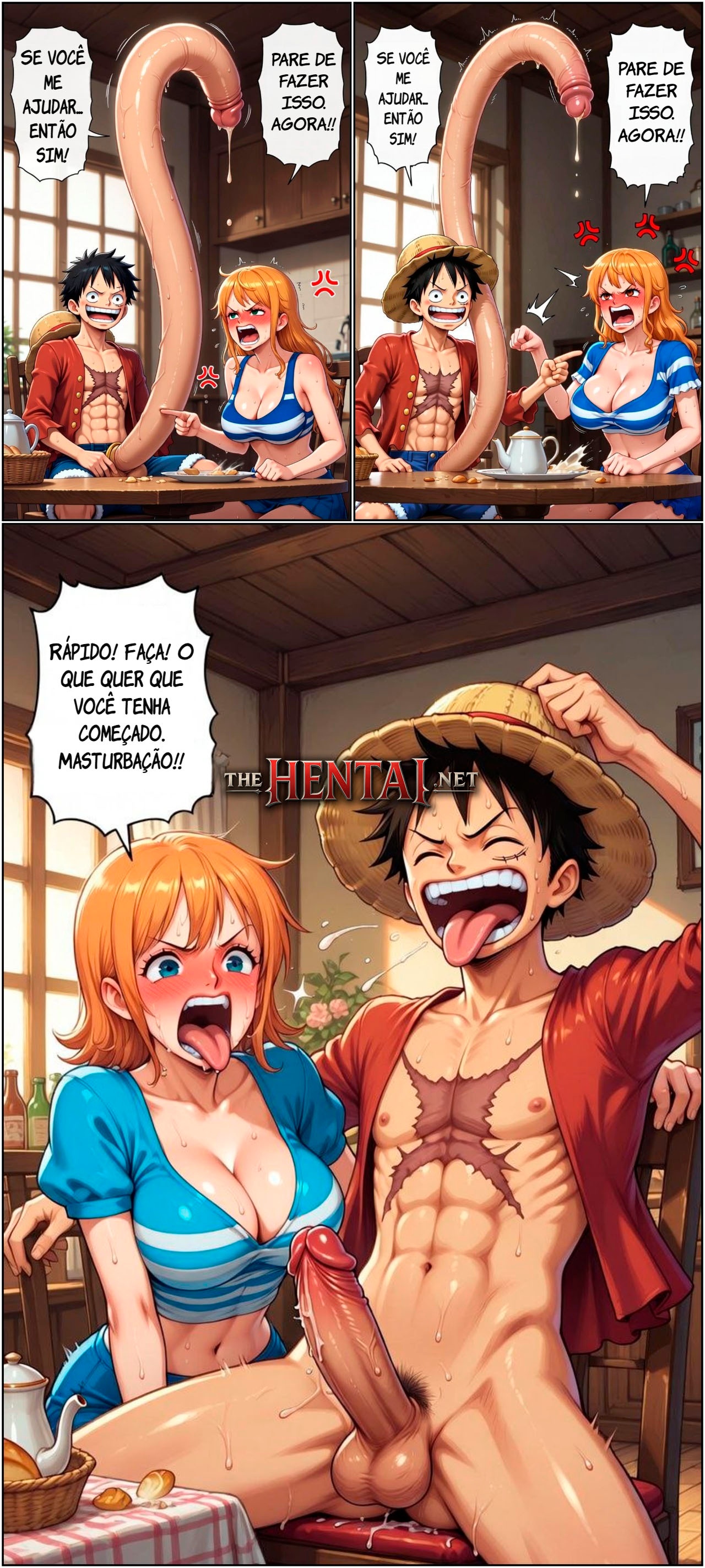 Luffy Become a Heram King Hentai pt-br 15