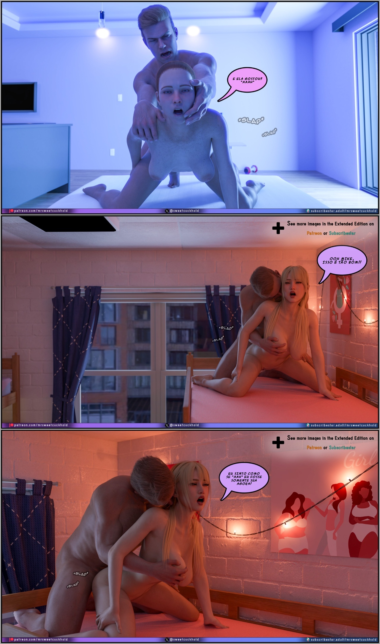 Much Bigger Than My Boyfriend Part 10: College Days Hentai pt-br 36