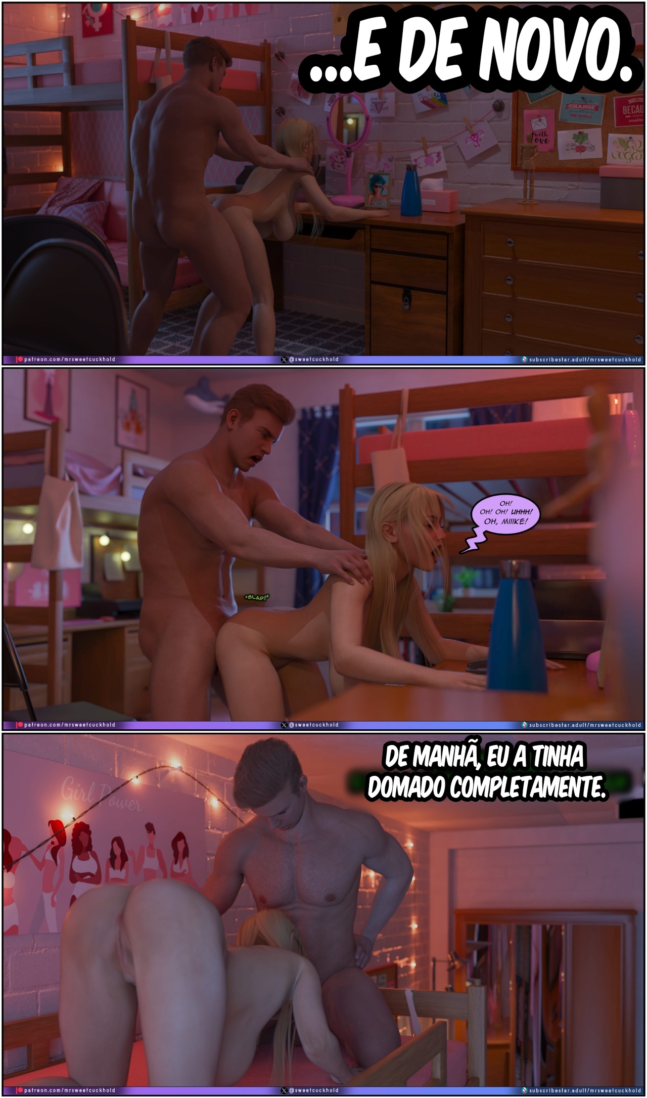 Much Bigger Than My Boyfriend Part 11: College Days Hentai pt-br 06