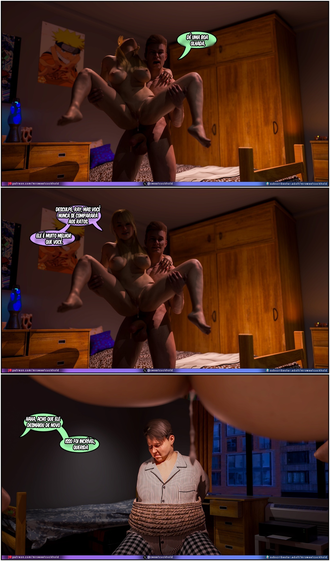 Much Bigger Than My Boyfriend Part 11: College Days Hentai pt-br 44