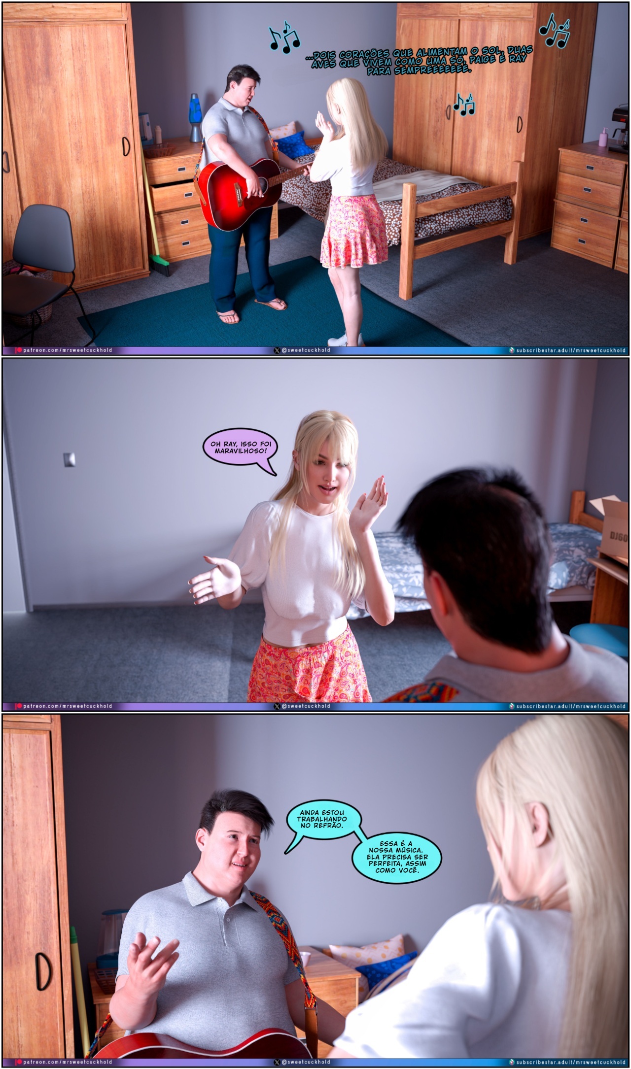 Much Bigger Than My Boyfriend Part 7: College Days Hentai pt-br 09