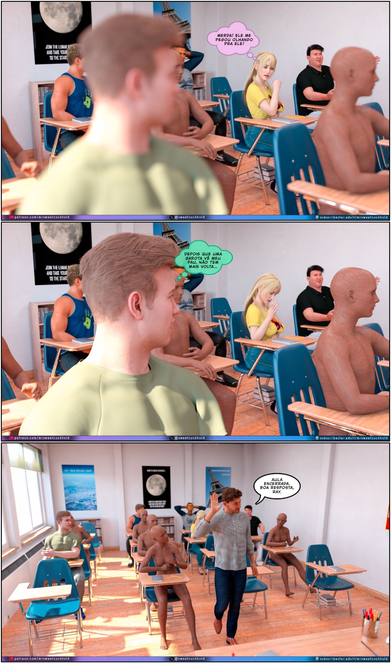 Much Bigger Than My Boyfriend Part 7: College Days Hentai pt-br 32