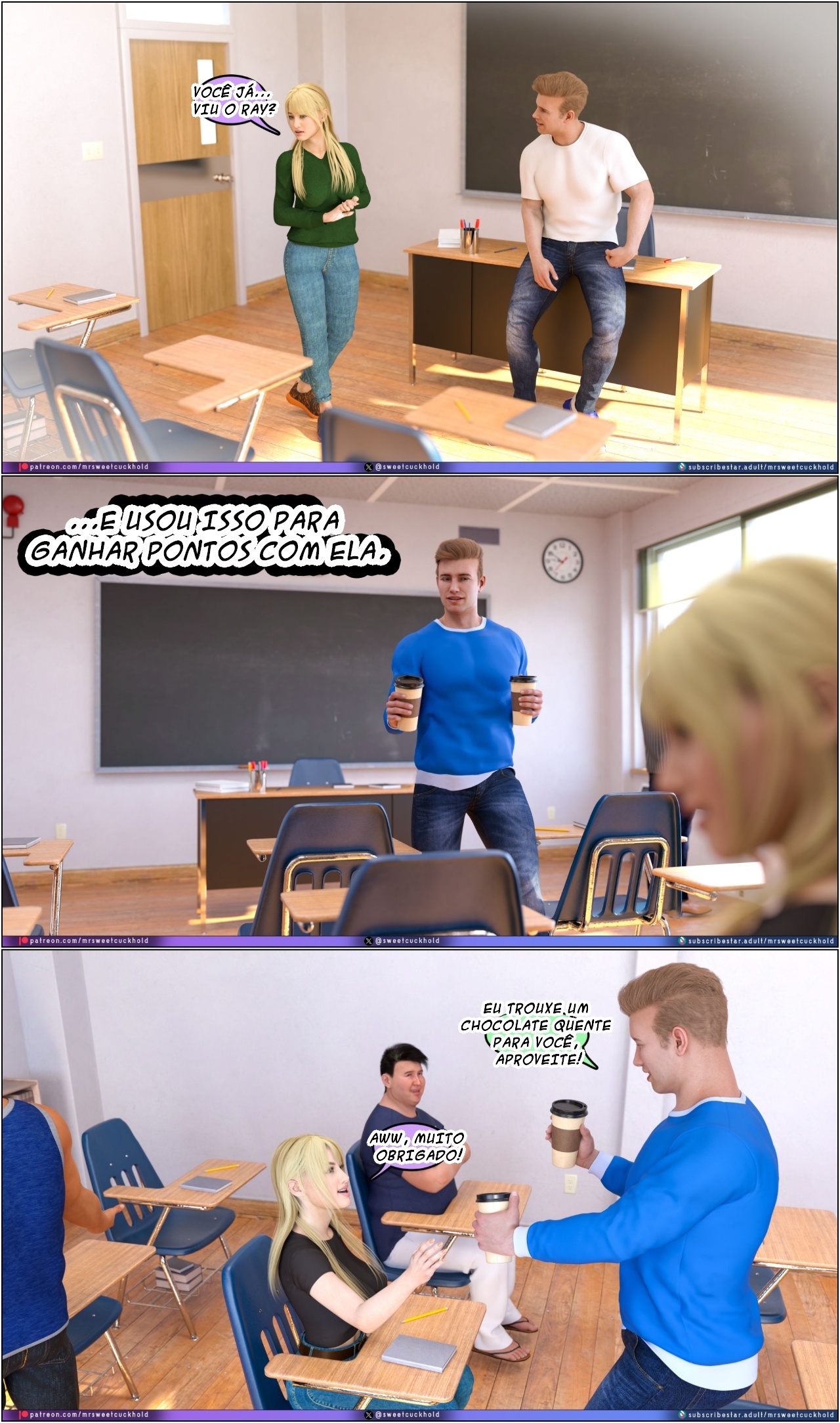 Much Bigger Than My Boyfriend Part 8: College Days Hentai pt-br 07