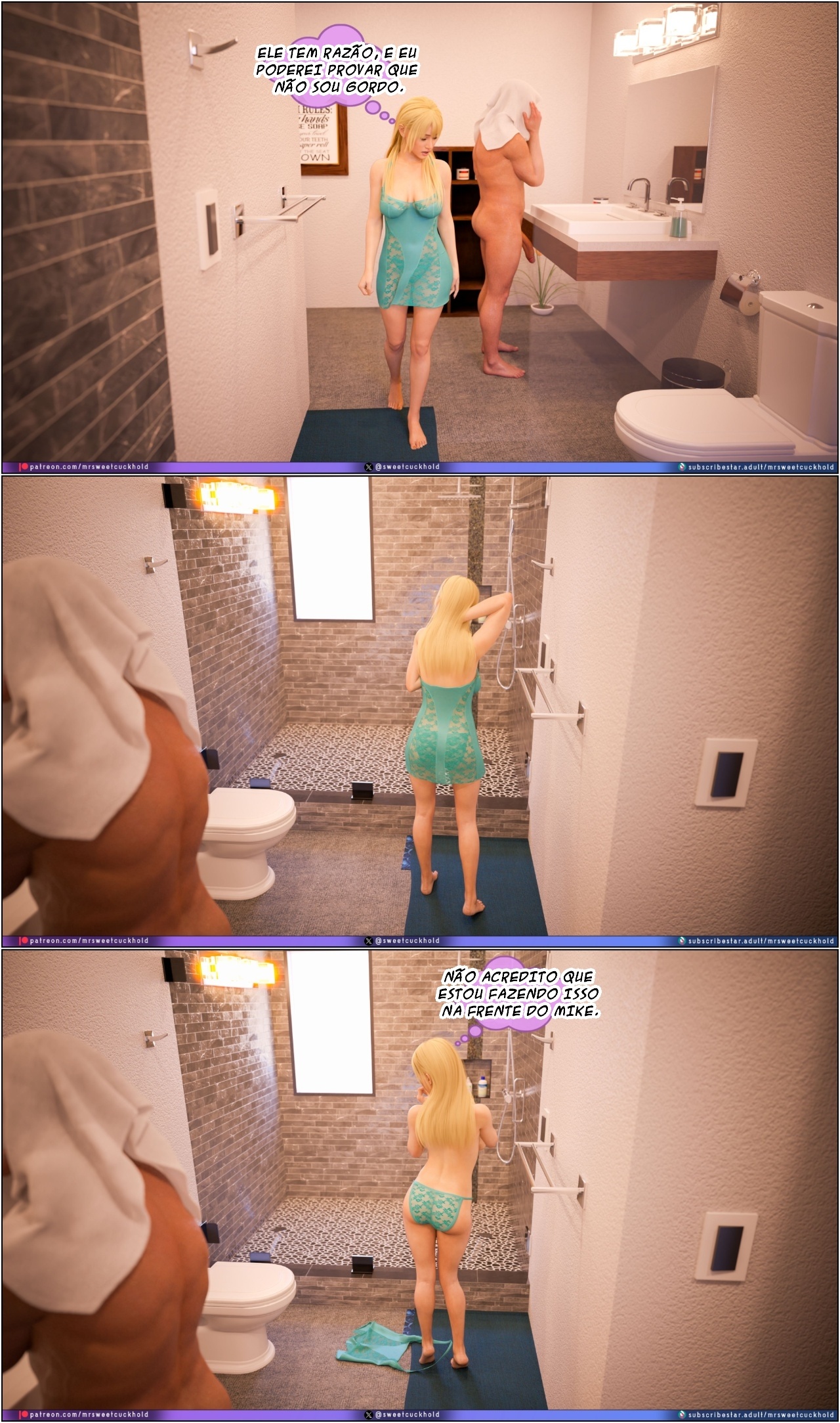 Much Bigger Than My Boyfriend Part 8: College Days Hentai pt-br 23