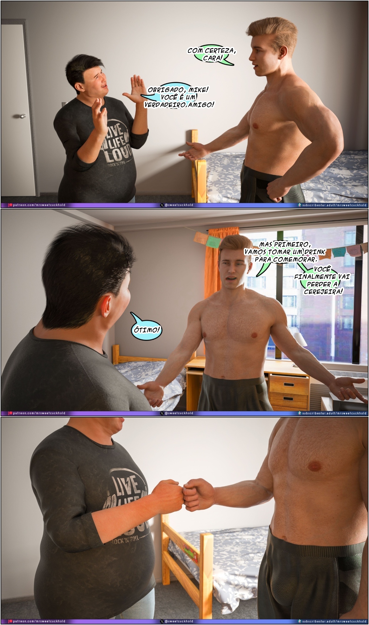 Much Bigger Than My Boyfriend Part 8: College Days Hentai pt-br 43