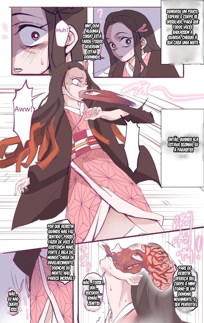 Nezuko Parasitized Hentai pt-br 06