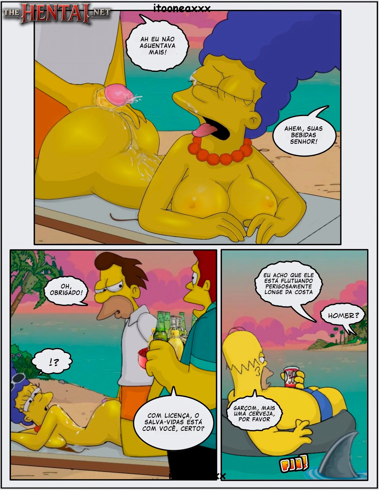 On The Beach By IToonEAXXX Hentai pt-br 13