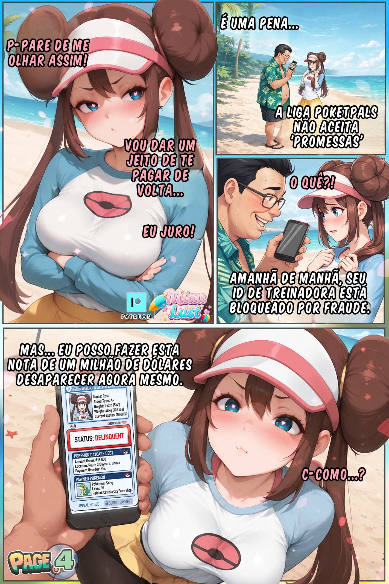 Rosa In White And Wet Hentai pt-br 06