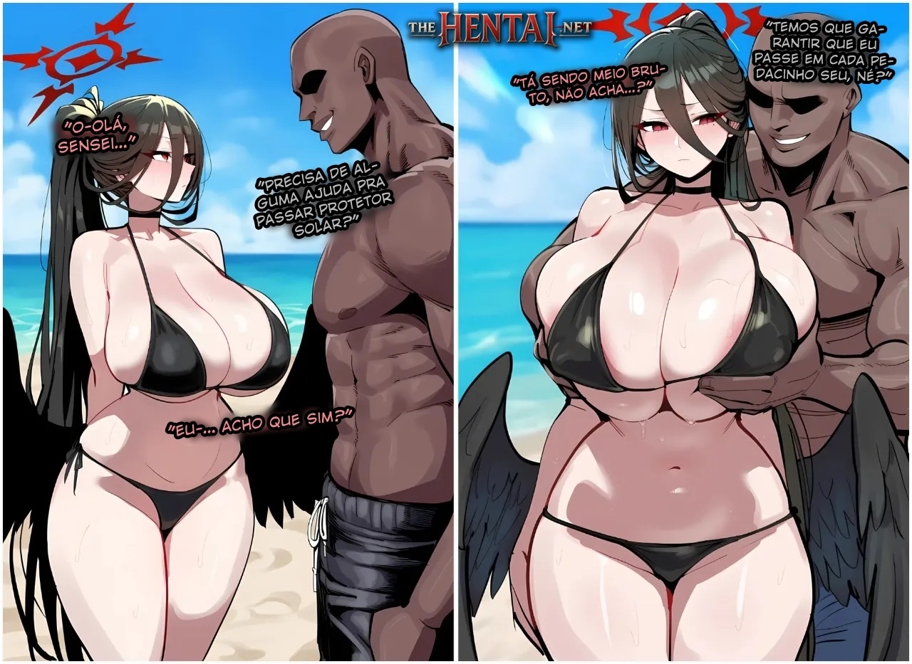 Substitute Sensei 3: Beach Trip Hentai pt-br 03