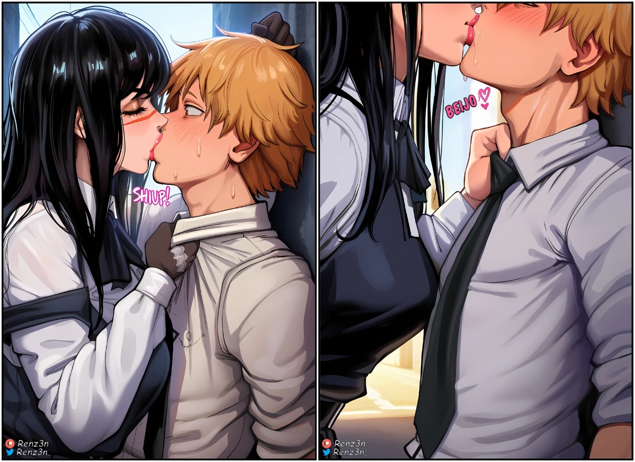 Yoru & Asa, Blowing Denji's Mind Hentai pt-br 05