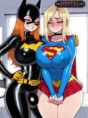 Futa Batgirl x Supergirl Hentai pt-br 01