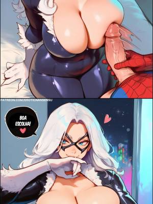 AI Generated: Black Cat By EroticNansensu Hentai pt-br 04