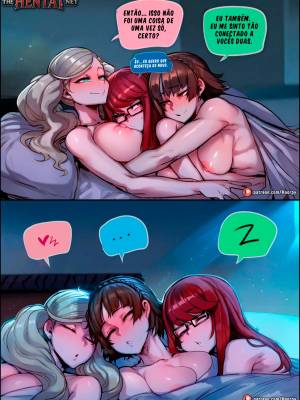 Ann x Makoto x Sumire: A Yuri Night Hentai pt-br 08